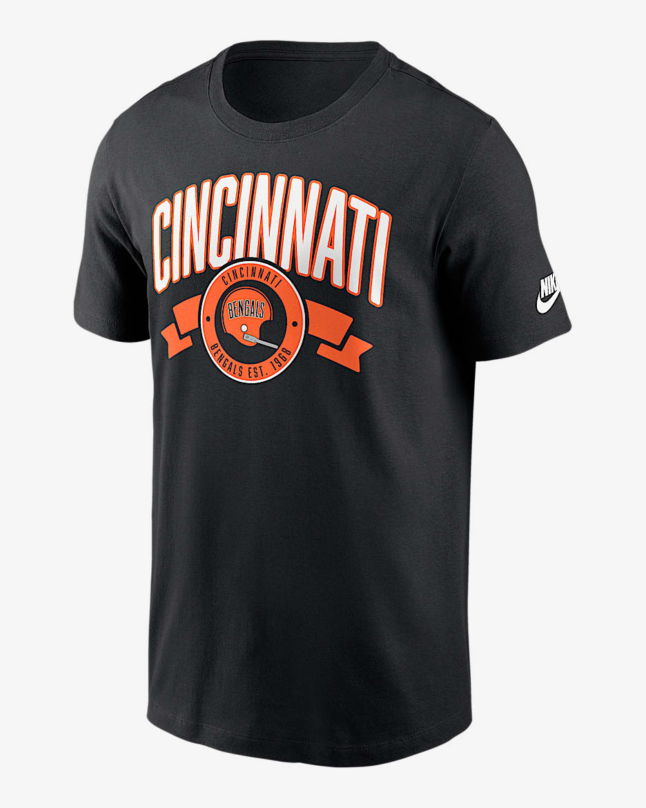 【BRIEFING】MEN’S BACK LOGO LINE HIGHNECK Cincinnati Bengals Sideline Men's Nike NFL Long-Sleeve